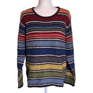 Vintage Anthropologie Cousin Johnny Women's Y2K Indie Grunge Cozy Sweater  XL